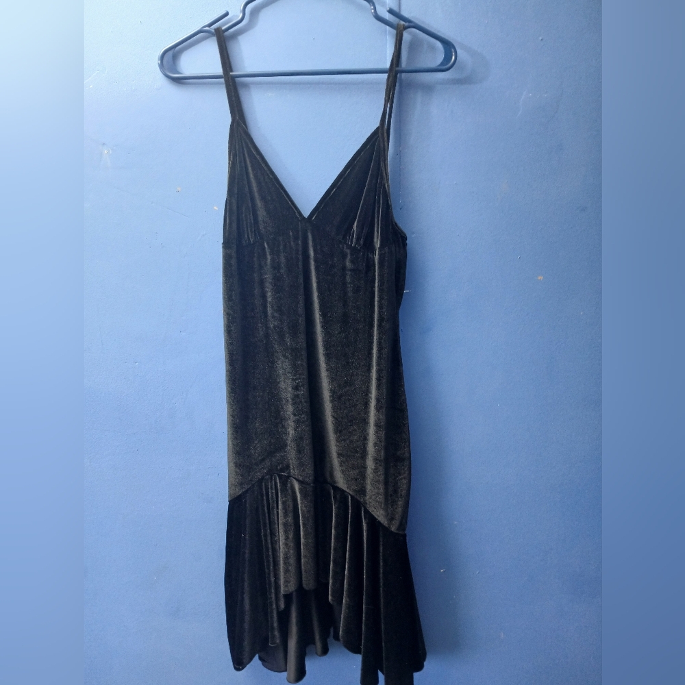 Elegant Black Velvet Dress